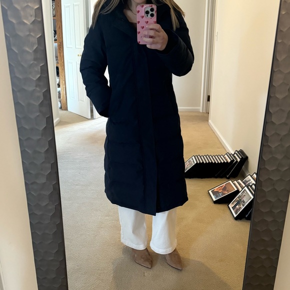 NWT ARITZIA Tna The Powder Parka long waterproof down parka jacket Coat navy S - Picture 9 of 10